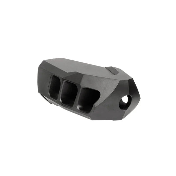 Stonehawk Mündungsbremse schwarz, robustes Metall, drei Kammern, Jagd Zubehör