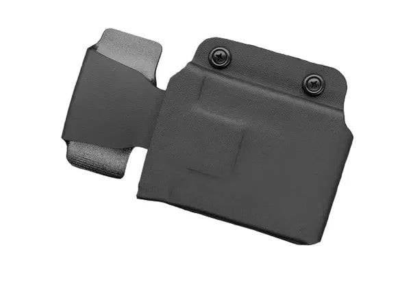 Schwarzes Kydex-Holster für Pistole, flaches Design, robuste Verarbeitung, Stonehawk