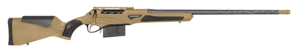 Cadex Präzisionsgewehr CDX-R7 CRBN in Tan mit Carbon-Lauf, seitliche Ansicht