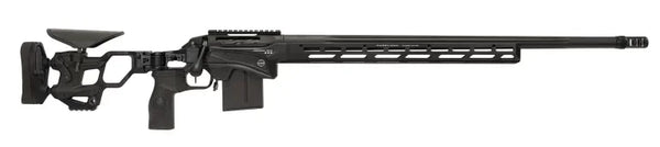 CDX-SS PRO Präzisionsgewehr mit verstellbarem Schaft, schwarzes Chassis, seitliche Montageschiene