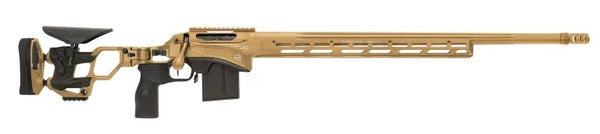 CDX-SS PRO TAN Präzisionsgewehr in sandfarbener Ausführung, Seitenansicht