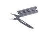 NEXTORCH MT10 Multifunktionswerkzeug Multitool schwarz aus Edelstahl, geöffnet, auf weißem Hintergrund