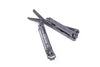 NEXTORCH MT10 Multitool schwarz aus Edelstahl mit geöffneten Werkzeugen auf weißem Hintergrund