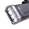 Taktische LED-Taschenlampe mit robustem Gehäuse und drei LEDs für Outdoor und Einsatz