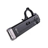 Taktische LED-Taschenlampe gerade Form, Metallgehäuse, mit Clip und Fingerring