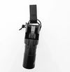 Taktisches Taschenlampen-Holster mit Gürtelclip, schwarz, drehbar und arretierbar