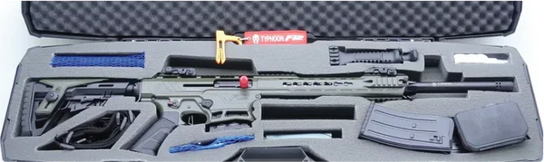 Typhoon F12 Classic OD Green Selbstladeflinte mit Zubehör im Waffenkoffer