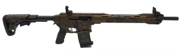 Typhoon F12 Sport Hexacote IPSC Selbstladeflinte mit Tarnmuster und Zubehör