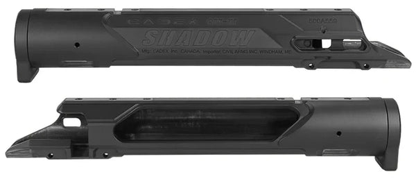 Cadex Shadow Gehäuse aus Metall, Produktansicht mit Details für Sportschützen