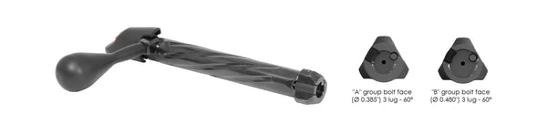 Präziser Verschluss mit Spiralnut und zwei Verriegelungsgesichtern für Jagdgewehre, Bolt-Action