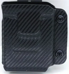 Carbon Black Holster aus robustem Carbon-Look mit zwei Schrauben, passend für Ausrüstung Zubehör