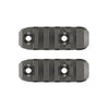 CDX Centre Accessory Rail, zwei schwarze Montageschienen mit Befestigungsöffnungen