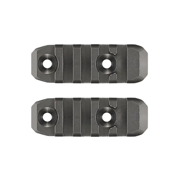 CDX Centre Accessory Rail, zwei schwarze Montageschienen mit Befestigungsöffnungen