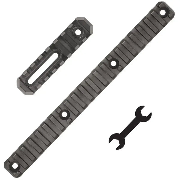 CDX Universal Montage Picatinny Schiene Set mit Schraubenschlüssel, schwarz, für Optik Zubehör
