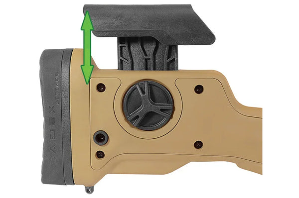 Höhenverstellbare Schaftbacke für Gewehr, schwarze Wangenauflage, taktisches Zubehör