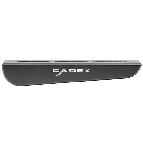 Cadex Schaftzubehör aus Metall, schwarze Oberfläche, klare Produktansicht