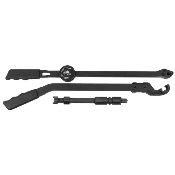 Kraken Tooling Kit mit drei schwarzen Werkzeugen für Waffenreinigung und Montage, flach liegend
