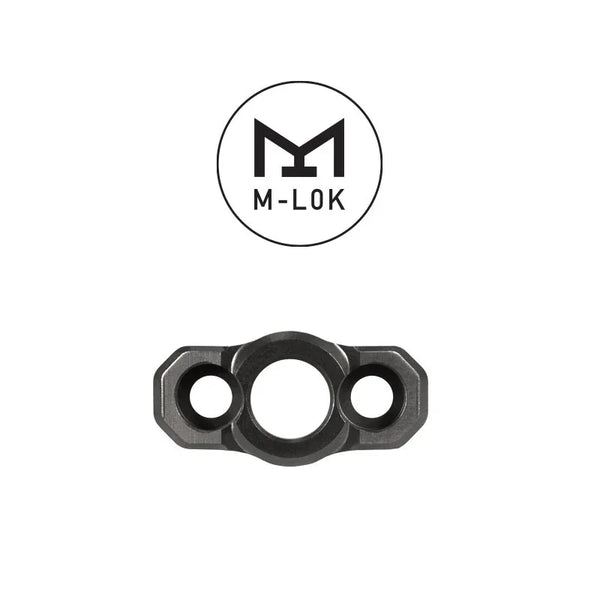 M-LOK Flush Cup Montageplatte aus Metall, drei Bohrungen, für Waffen-Zubehörbefestigung