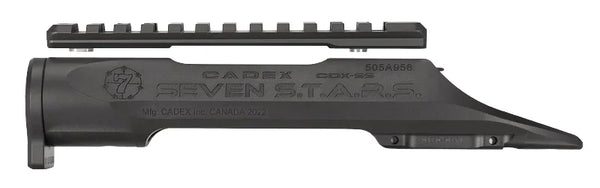 CADEX Seven S.T.A.R.S. Gehäuse mit Montageschiene, robust, schwarz, Beschriftung sichtbar