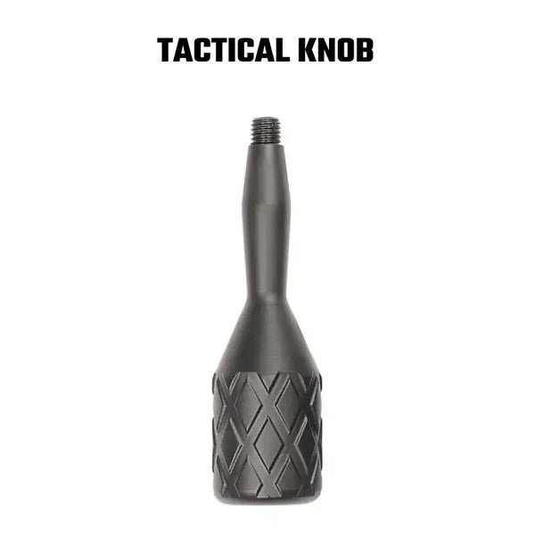 Tactical Knob aus Metall mit Rautenmuster, gerändelter Griff, Zubehör für Sportschützen