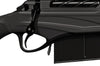 Detailansicht eines schwarzen Abzugsbügels mit Sicherung und Magazin, Premium Waffen Zubehör