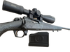 Bergara Präzisionsgewehr mit Zielfernrohr und Magazin, graues Carbon-Design, Seitenansicht
