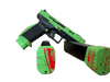 Canik TTI Custom Pistole in grün mit roten Akzenten, moderne Optik für Sportschützen