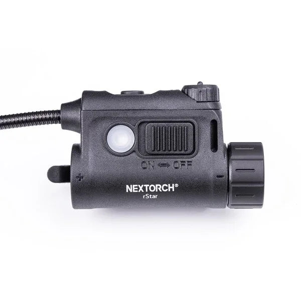NEXTORCH rStar Helmlampe für Einsatzhelm mit Schalter, kompakt und schwarz
