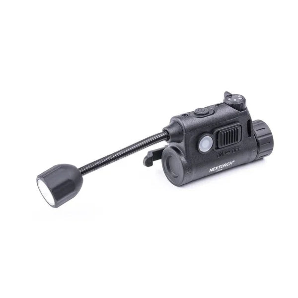 NEXTORCH rStar Helmlampe zur Montage an Einsatzhelmen, kompakt, mit flexiblem Lampenarm