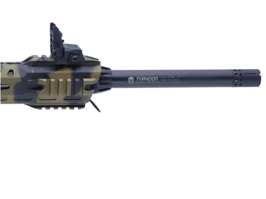 SLF Typhoon F12 Classic Bronce Vorderschaft, Lauf mit Mündungsbremse, offene Visierung