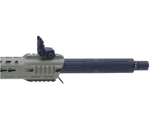 Typhoon F12 Classic FDE IPSC5 Selbstladeflinte, Flat Dark Earth, mit länglichem Lauf und Visier