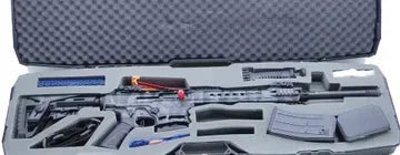 Typhoon F12 Classic Grey halbautomatisches Gewehr im Waffenkoffer mit Magazin und Zubehör