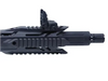 Typhoon F12 Maxi Black IPSC Gewehrlauf Detailansicht mit Mündungsbremse und Visierung