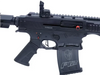 Typhoon F12 Maxi Black IPSC Halbautomatische Sportflinte mit Magazin, ergonomischem Griff und Visierung, Seitenansicht.