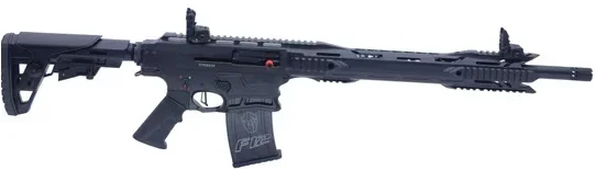 Typhoon F12 Maxi Black IPSC Selbstladeflinte mit verstellbarem Schaft, taktischem Look