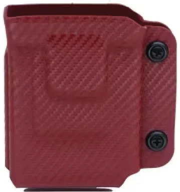 Rotes Holster aus Kydex mit Struktur, hochwertige Ausrüstung für Sportschützen und Jäger